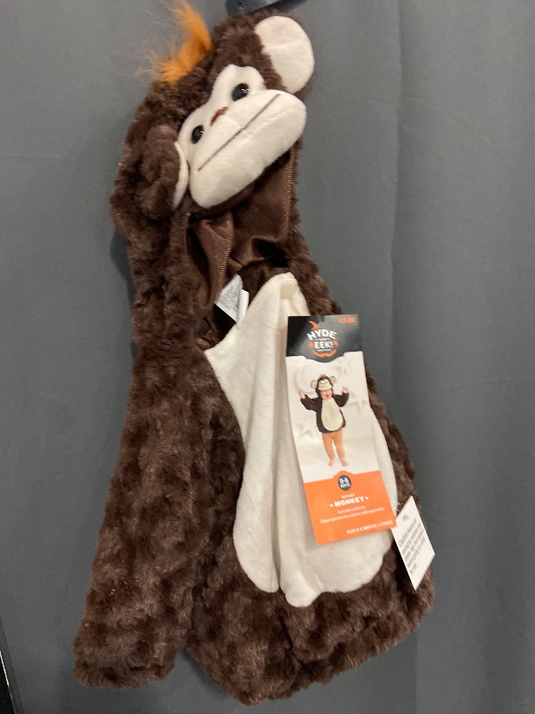 Photo 1 of 0-6M -Infant Halloween Costume Pullover Top Monkey - Hyde & EEK! Boutique