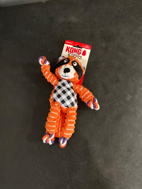 Photo 1 of KONG Halloween Floppy Raccoon Knots Dog Toy