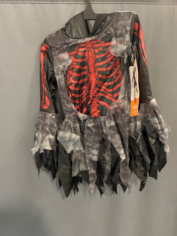Photo 1 of Size  S - Mystic Red Glitter Halloween Costume Shiny Bones