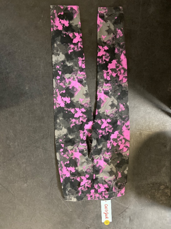 Photo 1 of M Girls Purple & Gray Space Tie Dye Leggings Stretch Pants