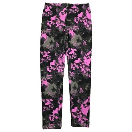 Photo 1 of M Girls Purple & Gray Space Tie Dye Leggings Stretch Pants