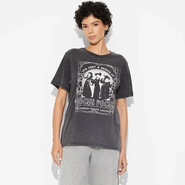 Photo 1 of Size s  - Women's Hocus Pocus Short Sleeve Graphic Boyfriend T-Shirt 