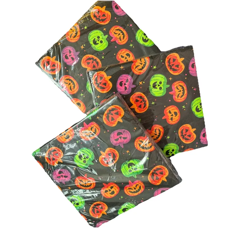 Photo 1 of 3 Pack of Halloween Party Napkins - Party supplies 