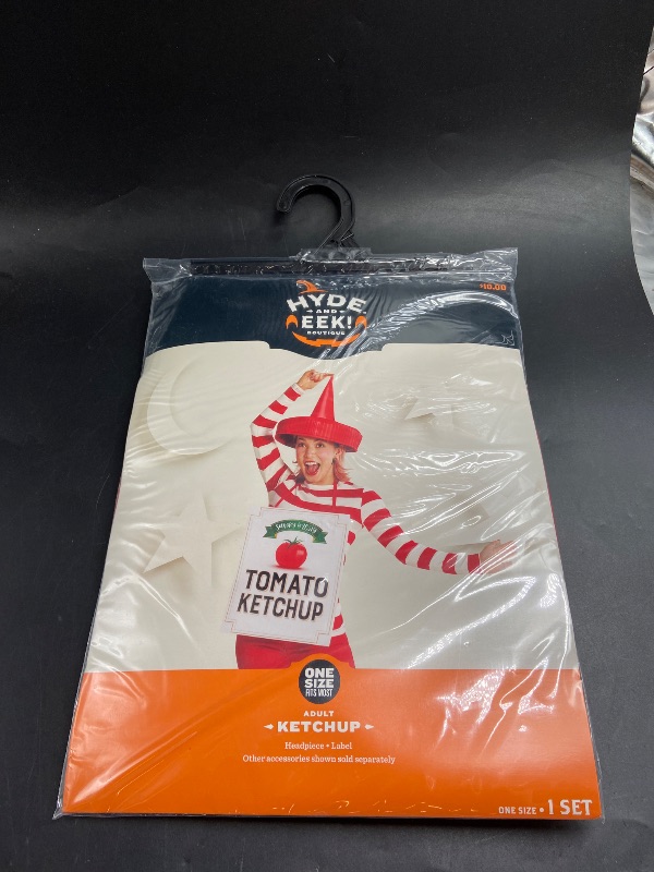 Photo 1 of One Size -Adult- Ketchup Halloween Costume Accessory Set - Hyde and EEK! Boutique