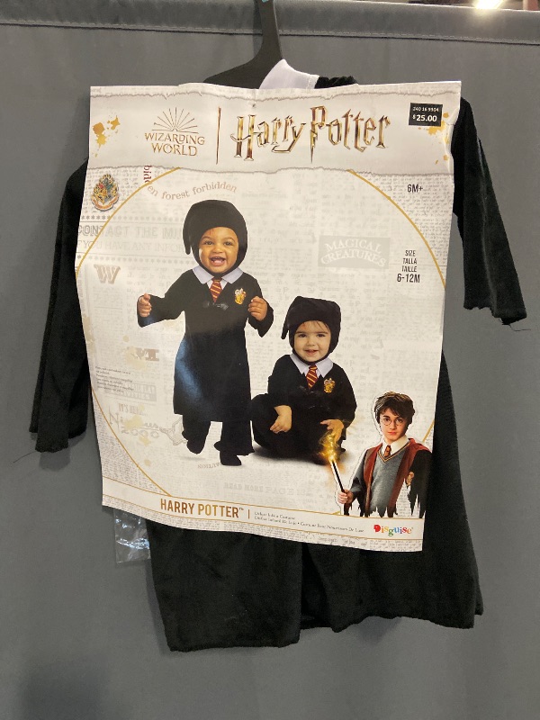 Photo 1 of Size Infant Size 6-12 Months  Disguise Baby Boys Harry Potter Costume, Official Outfit For Babies Infant And Toddler, Harry Potter