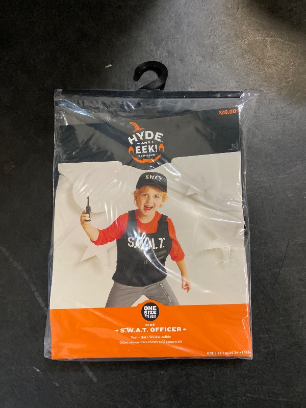 Photo 1 of One Size Kids' SWAT Vest Halloween Costume Kit One Size Fits Most - Hyde & EEK! Boutique