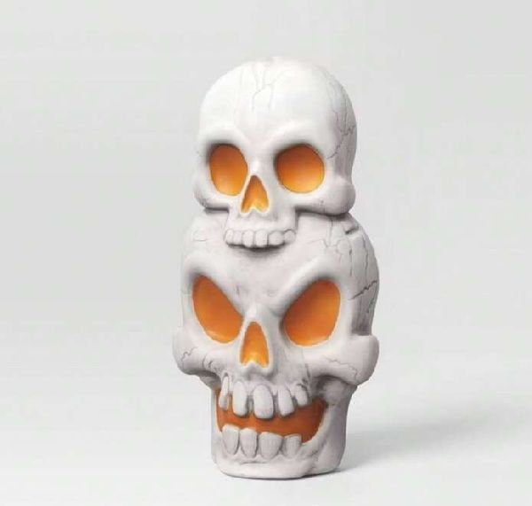 Photo 1 of Hyde & EEK! Animated led Stacked Skull Halloween Decorative Prop 23"