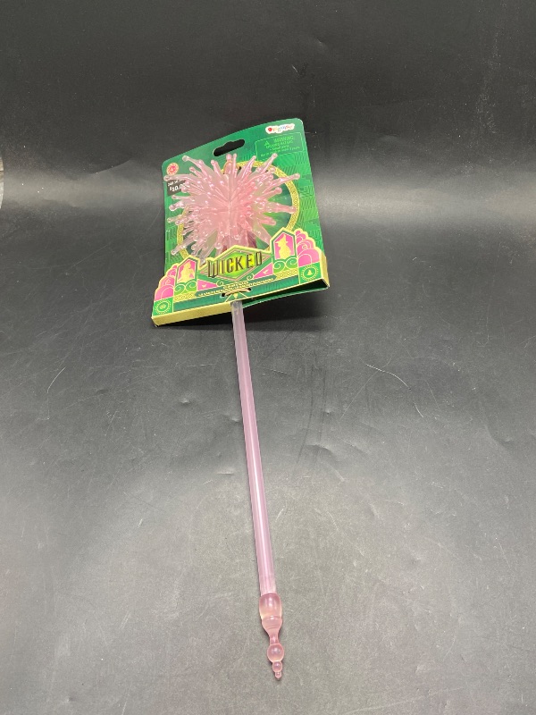 Photo 1 of Wicked Glinda Wand Costume Accessory, Official Wicked Wand with Sparkling Details