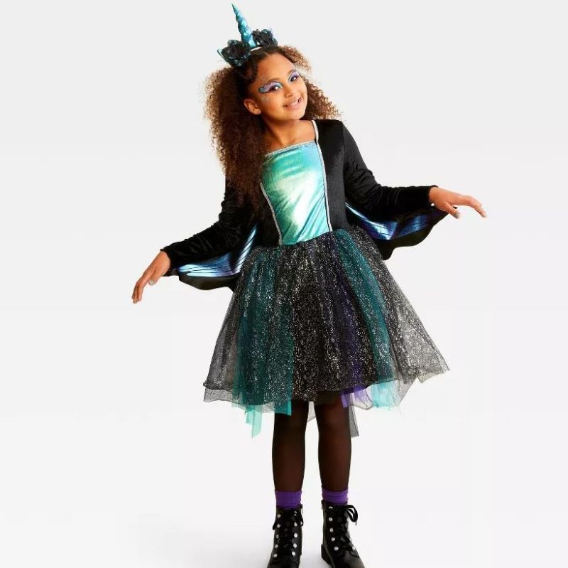 Photo 1 of Size S - Girls Hyde & Eek DARK MYSTIC UNICORN Halloween Costume 