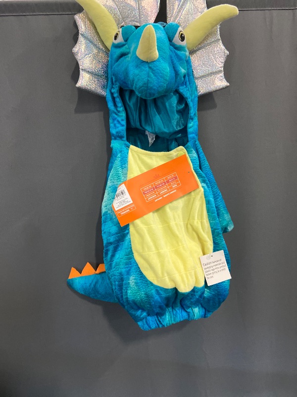 Photo 1 of Toddler & Infant Boys Hooded Pullover Triceratops Dinosaur Halloween Costume
