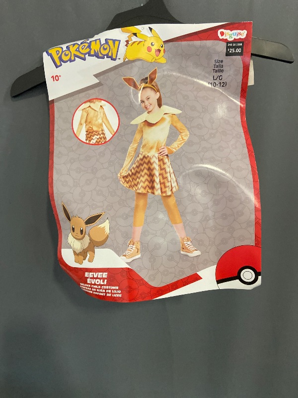 Photo 1 of (L) Little & Big Kid Girls Eevee Deluxe Pokeman Costume