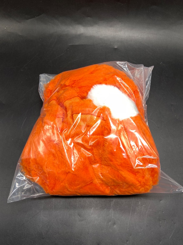 Photo 1 of -One size Kid's - Plush Fox Hooded Cape Halloween Costume Orange