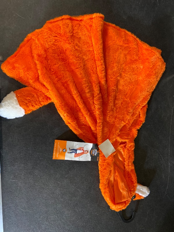 Photo 1 of -One size Kid's - Plush Fox Hooded Cape Halloween Costume Orange