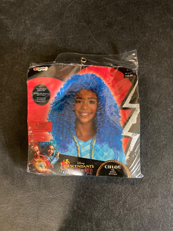 Photo 1 of One Size Child Descendants Chloe Wig, Official Disney Descendants The Rise of Red Costume Accessory