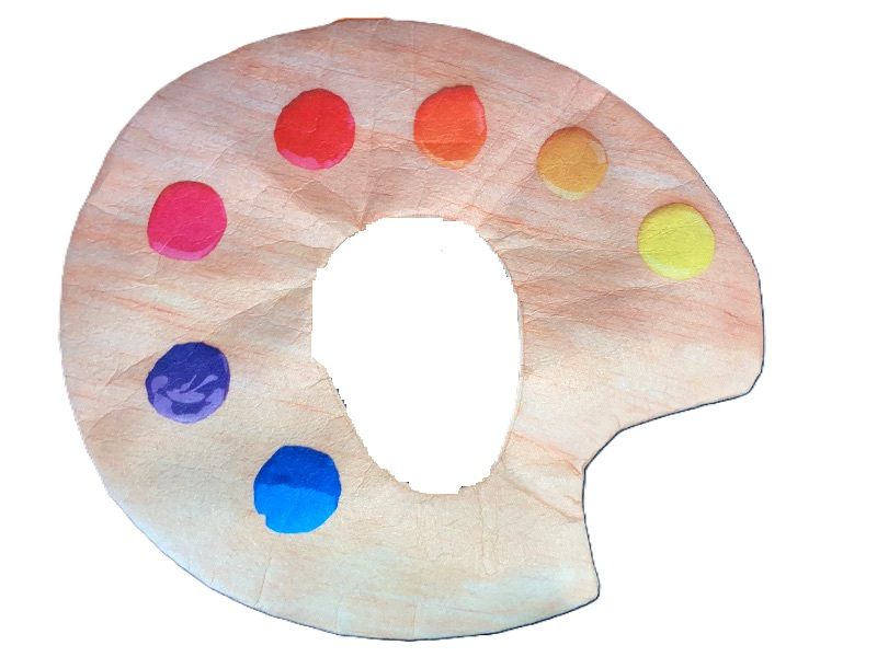 Photo 1 of Adult Painter Palette Halloween Costume Headpiece - Hyde & EEK! Boutique