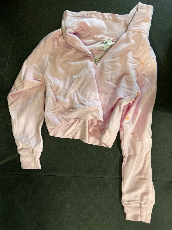 Photo 1 of Light Pink XS - Women's Fleece Half Zip Pullover Sweatshirt - All in Motion