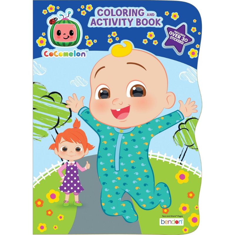 Photo 1 of 2 pack - CoComelon Shaped Coloring Book