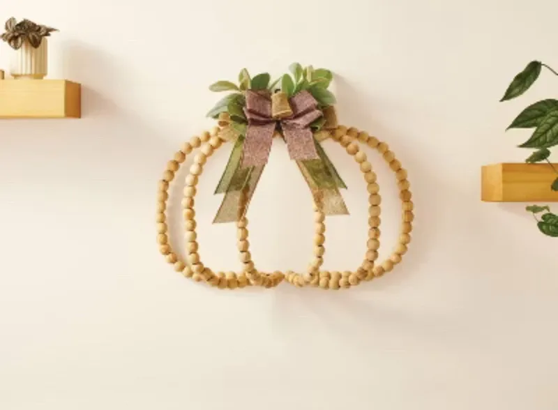 Photo 1 of Beaded Pumpkin Door Decor - Mondo Llama 