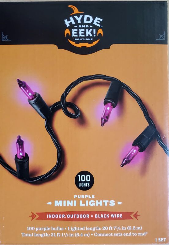 Photo 1 of Hyde and Eek! LED 100 Mini Lights Indoor Black Wire