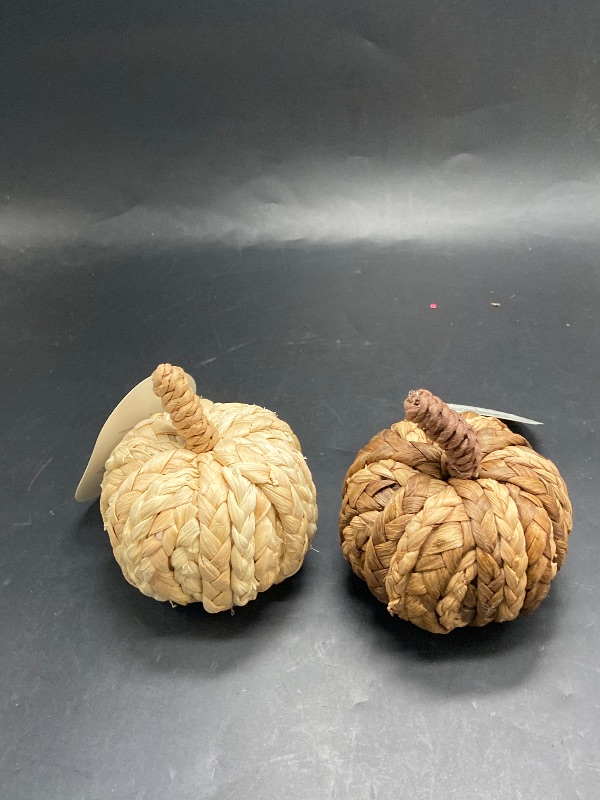 Photo 1 of Two mini -  Tone Woven Pumpkin Natural - Threshold