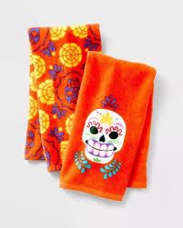Photo 1 of [Pack of 2 ]- 50"x14" Día de Muertos Lace Table Runner Purple