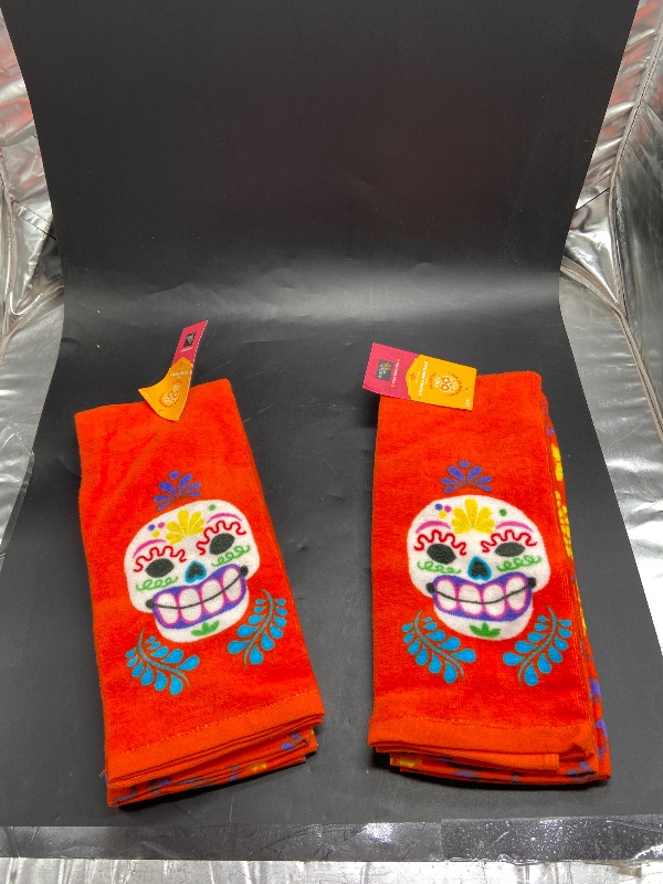 Photo 1 of [Pack of 2 ]- 50"x14" Día de Muertos Lace Table Runner Purple