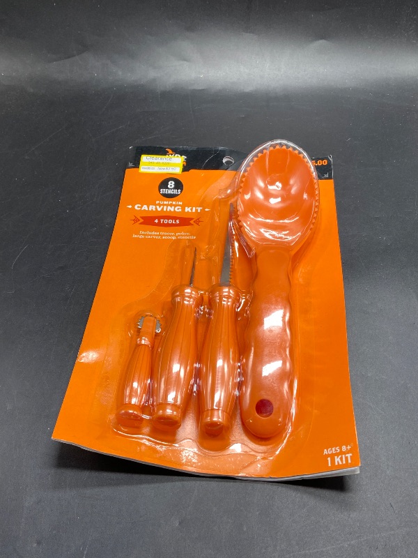 Photo 1 of Pumpkin Carving Party Kit - 8 Stencils and 4 Tools