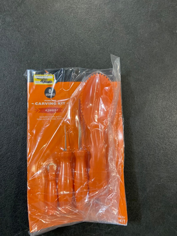 Photo 1 of Pumpkin Carving Party Kit - 8 Stencils and 4 Tools