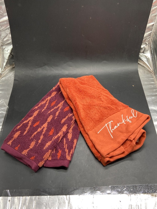 Photo 1 of 2pk Harvest Thankful Hand Towel - Threshold