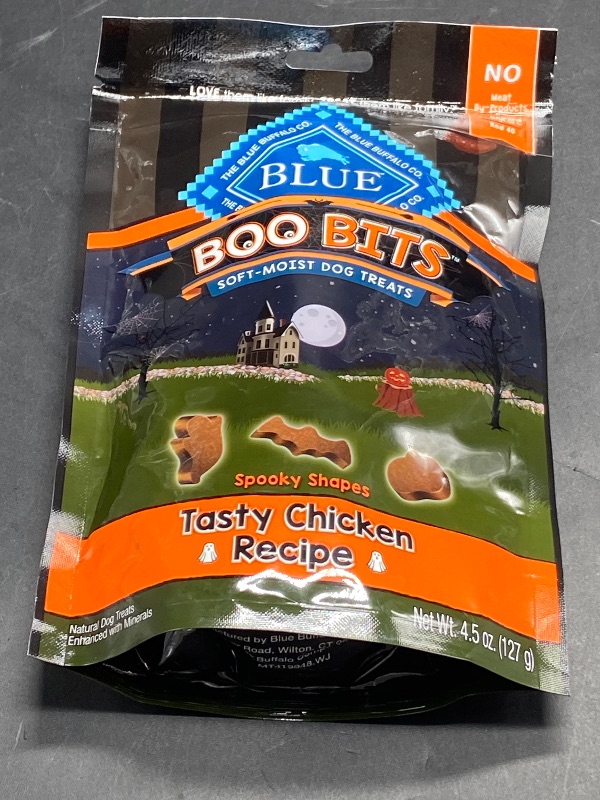 Photo 1 of Blue Buffalo Boo Bits Soft & Chewy Halloween Dog Treats, Tasty Chicken Recipe
