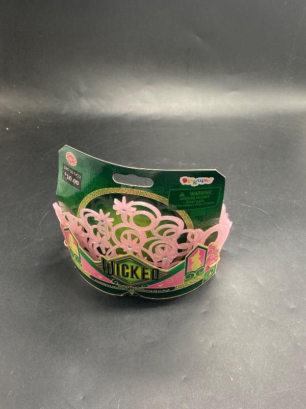 Photo 1 of Wicked Glinda Tiara Costume Accessory, Official Wicked Headpiece with Sparkling Details, 6.3 x 6 Inches