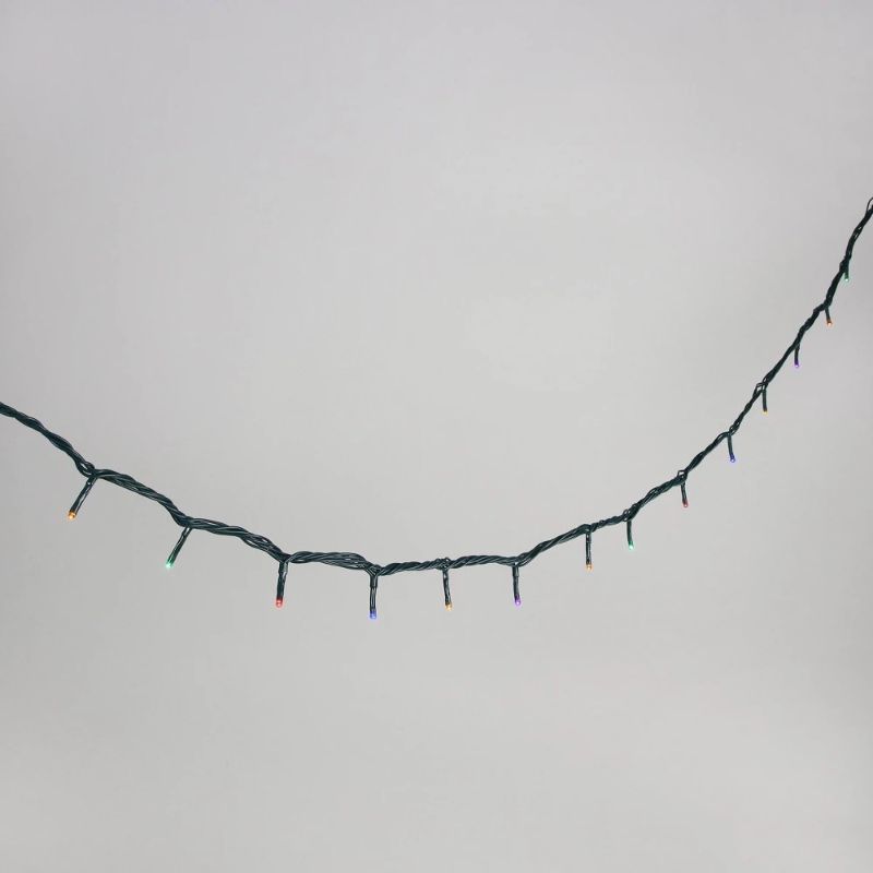 Photo 1 of Philips 100ct Concave Christmas Indoor Outdoor Mini String Lights Multicolor with Green Wire