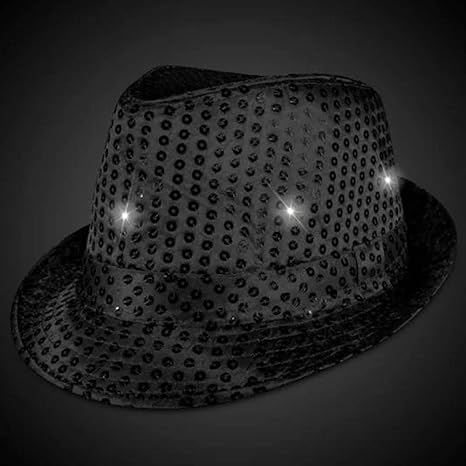 Photo 1 of Adult Black Sequin Halloween Fedora - Hyde & EEK! Boutique