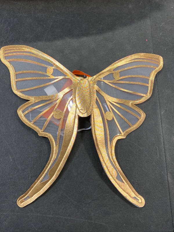 Photo 1 of  One Size Fits Most  -  Kids' Butterfly Fairy Gold Wings Halloween Costume - Hyde & EEK! Boutique 