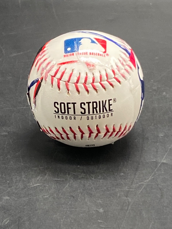 Photo 1 of Franklin Sports Soft-Strike Teeball - Official Size and Weight Approved for Teeball - Hollow Rubber Core Technology for Safety - MLB Teeball Ball for Indoor/Outdoor Use