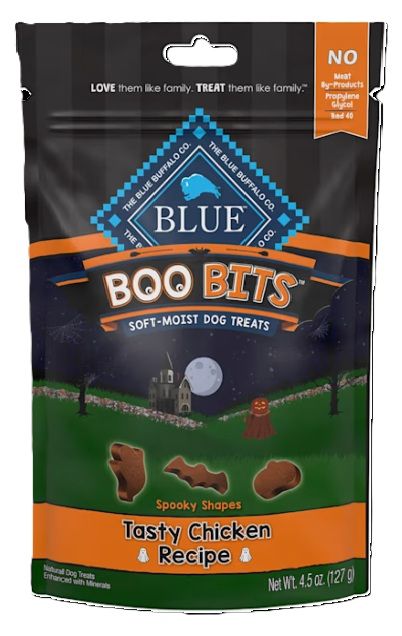 Photo 1 of Blue Buffalo Boo Bits Soft & Chewy Halloween Dog Treats, Tasty Chicken Recipe, 4.5-oz Bag