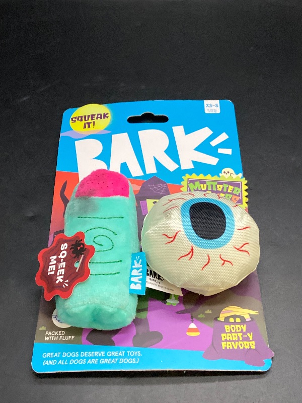 Photo 1 of BARK Halloween Muttster Madness Spooky Party Favors Dog Plush Toy