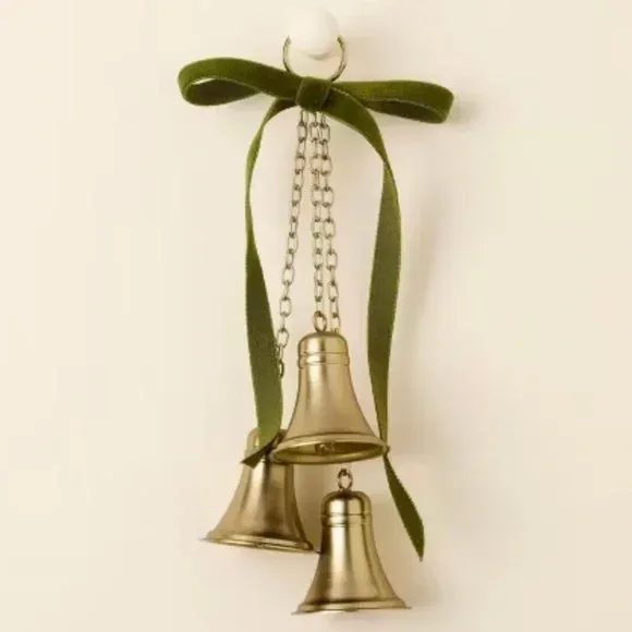 Photo 1 of Decorative Brass Bell Christmas Dangler Antique Finish - Hearth & Hand ? with Magnolia