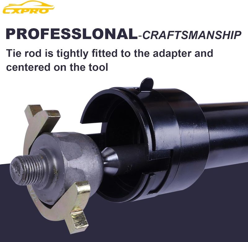 Photo 1 of CXPRO Inner Tie Rod Removal Tool Kit, Inner Tie Rod Tool Set with 12 Crowfoot Adapters 1/2 Inch Drive Tube for Tie Rods Remove & Install Cars