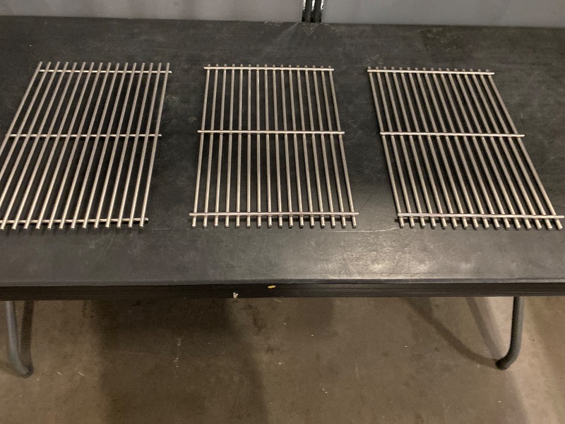 Photo 1 of Shengyongh SS36NB (3-Pack) 18" Stainless Steel Grates Replacement for American Outdoor 36" Grill  AOG 36 36PC,36-B-11,36NB,36NBL,36NBT