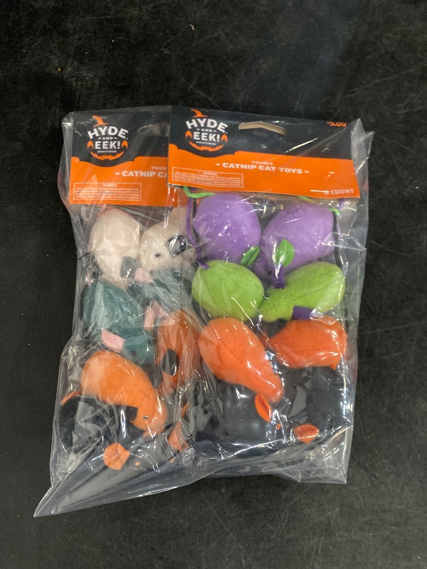 Photo 1 of (2 packs) Halloween Skitter Classic Plush Cat Toy Set - 8pc - Hyde & EEK! Boutique™