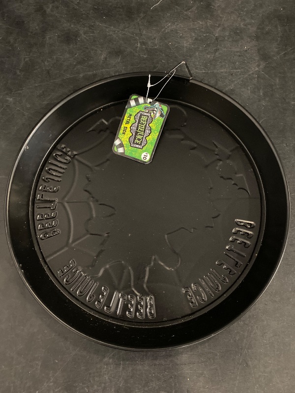 Photo 1 of Target BeetleJuice Retro Metal Bottle Cap Wall Sign Decor Halloween 2024
