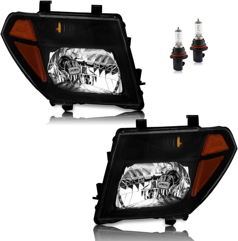 Photo 1 of KarSpareHub Headlights for 2005-2007 Nissan Pathfinder, 2005-2008 Nissan Frontier, For Halogen Type Models Only (Bulbs included)
