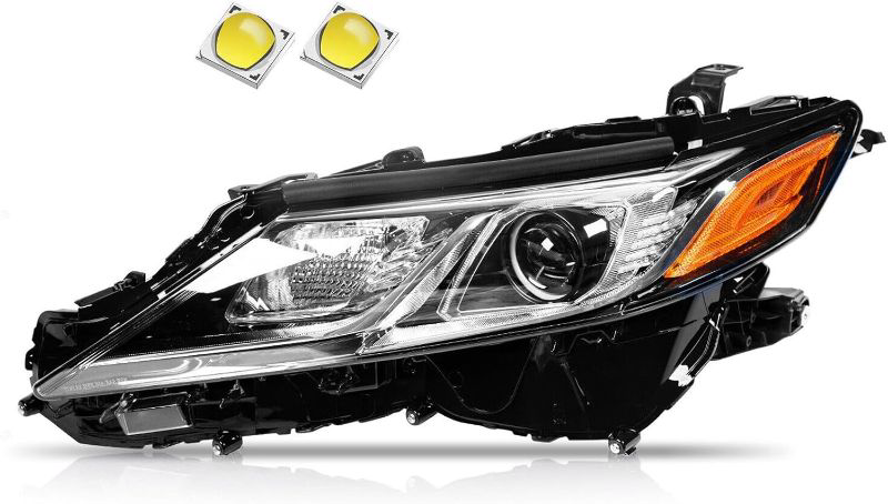 Photo 1 of 2018-2022 Camry L LE SE Headlights Left Side,LED Projector Headlight Assembly Compatible with Toyota Camry 2018 2019 2020 2021 2022 Replacement Right Passenger Side