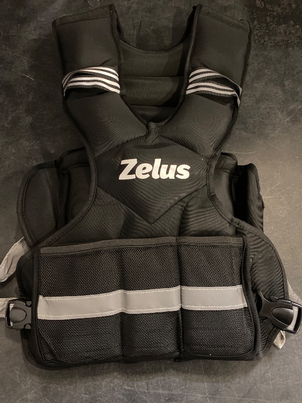Photo 1 of ZELUS Weighted Vest for Men and Women | 4-10lb/11-20lb/20-32lb Vest with 6 Ironsand Weights for Home Workouts | Adjustable Body Weight Vest Exercise Set for Cardio and Strength Training