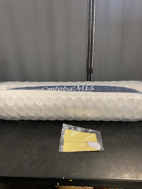 Photo 1 of 8 Inch Twin Mattress, Memory Foam Hybrid Mattress in a Box with Independent Spring for Motion Isolation and Pressure Relief, Comfortable Medium Firm