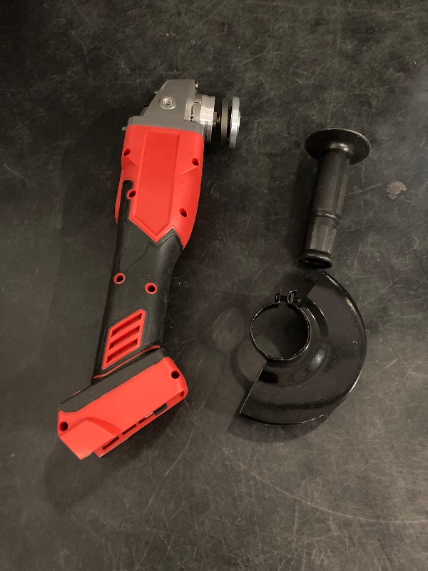 Photo 1 of Cordless Angle Grinder Compatible, 4-1/2-Inch,1000RPM Brushless Motor with Cutting/Polishing Wheel Disc,Pin Wrench Kitbox For Metal Wood Polishing,Thin Steel (Red)