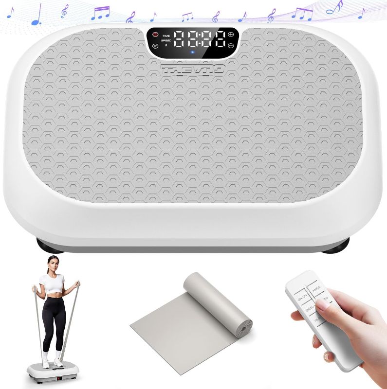 Photo 1 of Vibration Plate Exercise Machine Weight Loss, Full Body Shaker Workout Vibration Plates Lymphatic Drainage, Stand Shake Vibrating Plate for Women Men 450 Lbs Capacity Fitness Platform
