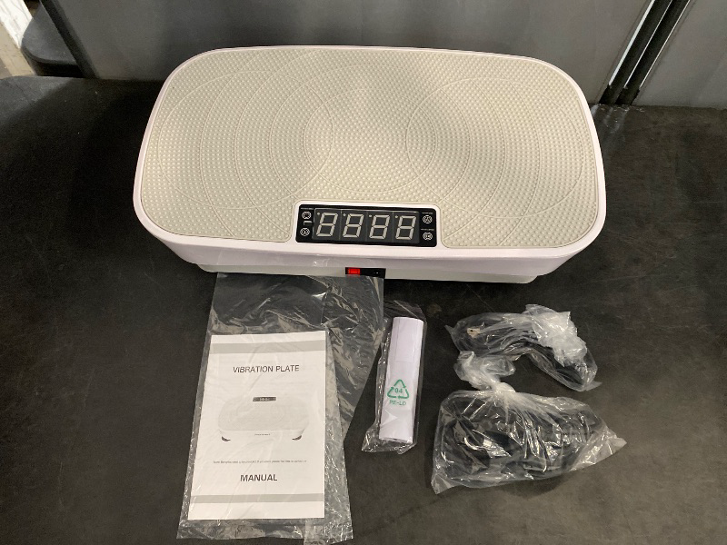 Photo 1 of Vibration Plate Exercise Machine Weight Loss, Full Body Shaker Workout Vibration Plates Lymphatic Drainage, Stand Shake Vibrating Plate for Women Men 450 Lbs Capacity Fitness Platform