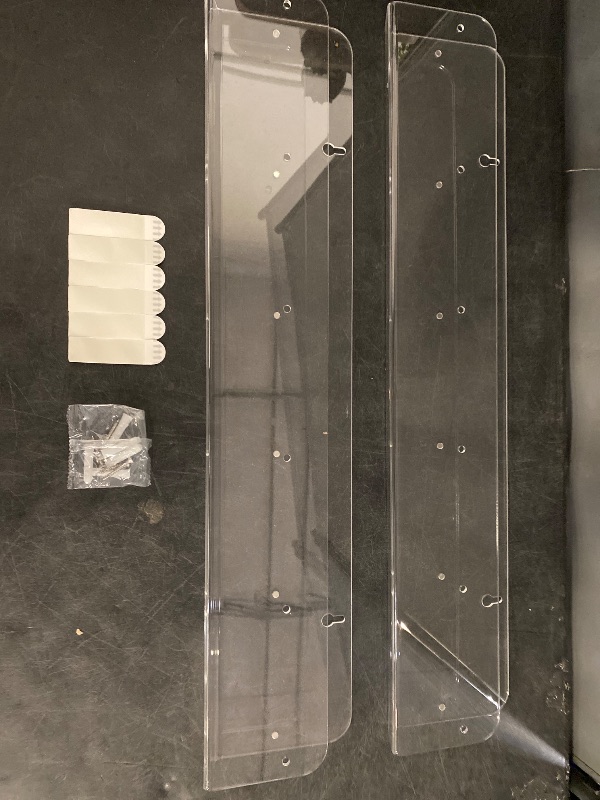 Photo 1 of HIIMIEI Brochure Holder Wall Mount, 2-Pack Acrylic Modular Flyer, Pamphlet Display Stand with Magnetic Brass Bolts, Dual Installation Options, and Designed for Schools, Studios, and Community Spaces